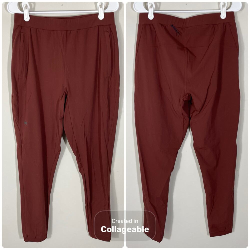 Janji Mercury Knit Track Pants Joggers Mens Medium Clay Running Athletic